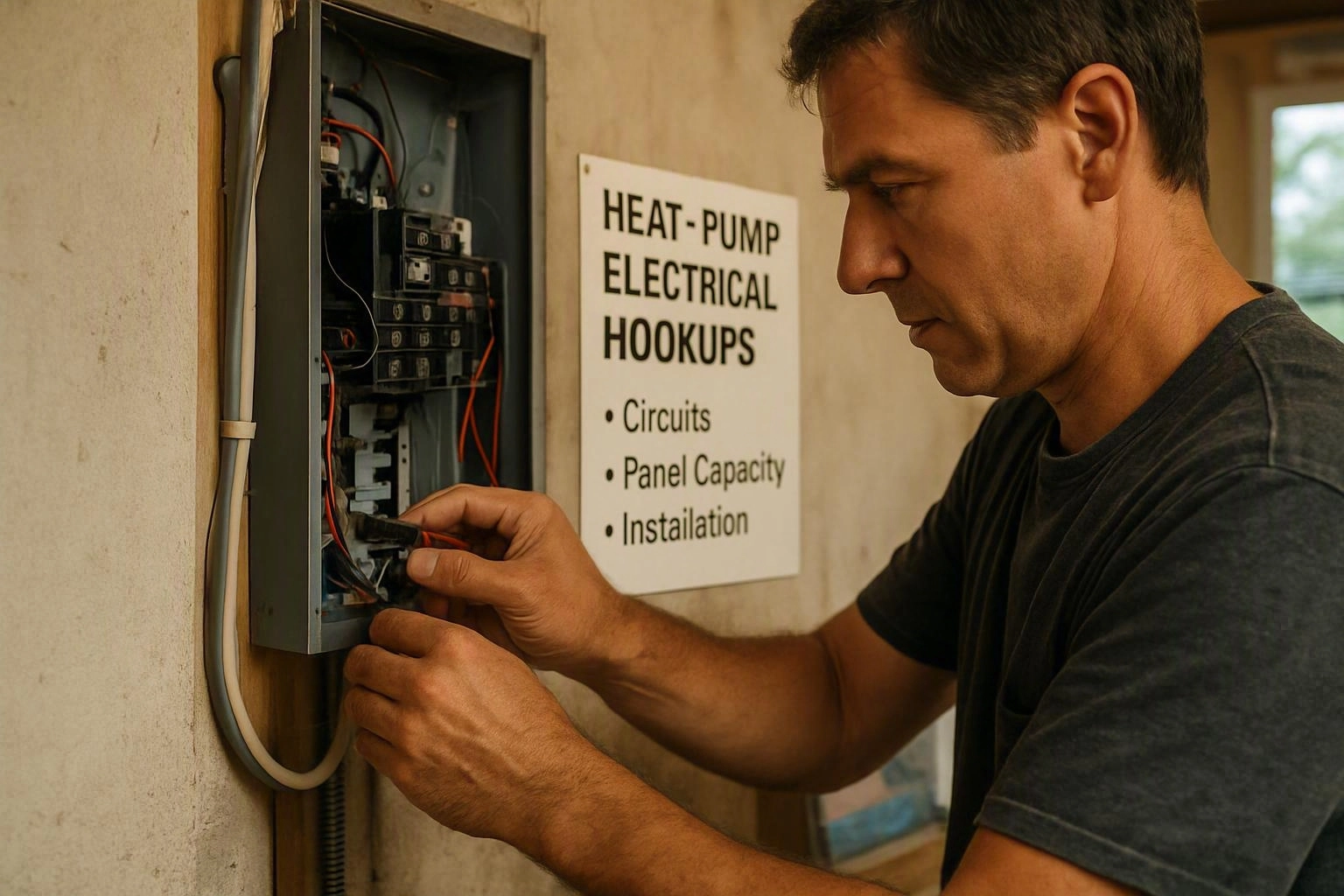 Heat-Pump Electrical Hookups: Circuits, Panel Capacity, and Installation
