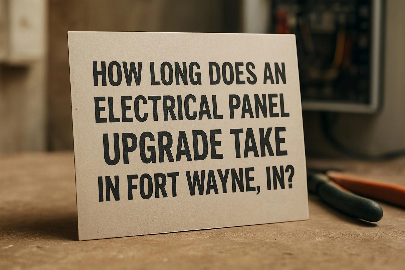 How Long Does an Electrical Panel Upgrade Take in Fort Wayne, IN?